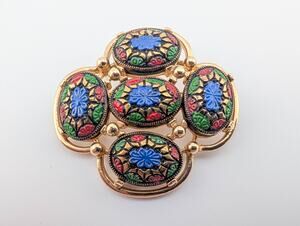 Vintage SARAH COVENTRY Moroccan Style Brooch "Light of the Earth"